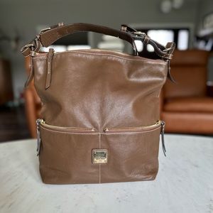 Vintage Dooney & Bourke Dillen Large Leather Hobo Bag